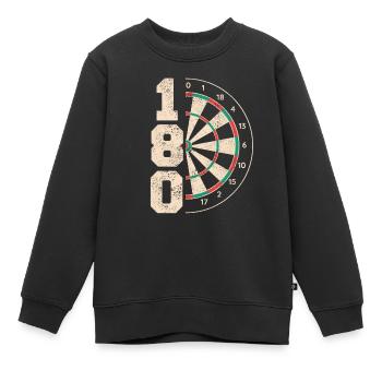 Fléchettes Fléchettes Joueur de fléchettes Fléchettes - Sweat Premium enfant bio - noir - Devant - AI Model Kid Female (0cm)
