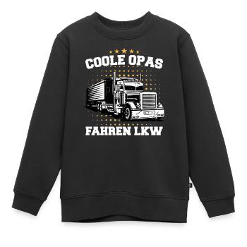 LKW Fahrer Fernfahrer Lastkraftwagenfahrer - Kinder Premium Organic Sweatshirt - Schwarz - Vorne - AI Model Kid Female (0cm)