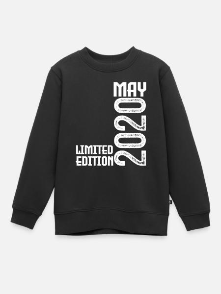 Cadeau may 2020. anniversary may 2020. Mai 2020. - Sweat Premium enfant bio - noir