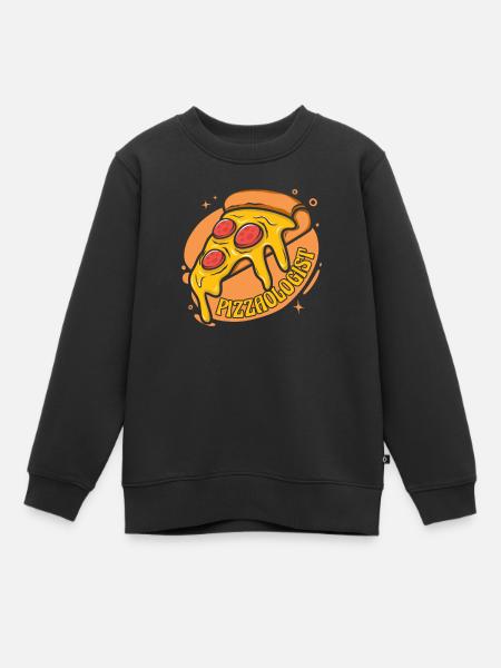 Pizzaologist Pizzablech Pizzaofen Pizza - Kinder Premium Organic Sweatshirt - Schwarz