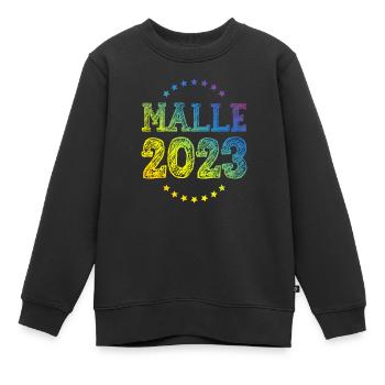 Malle 2023 - Sweat Premium enfant bio - noir - Devant - AI Model Kid Female (0cm)
