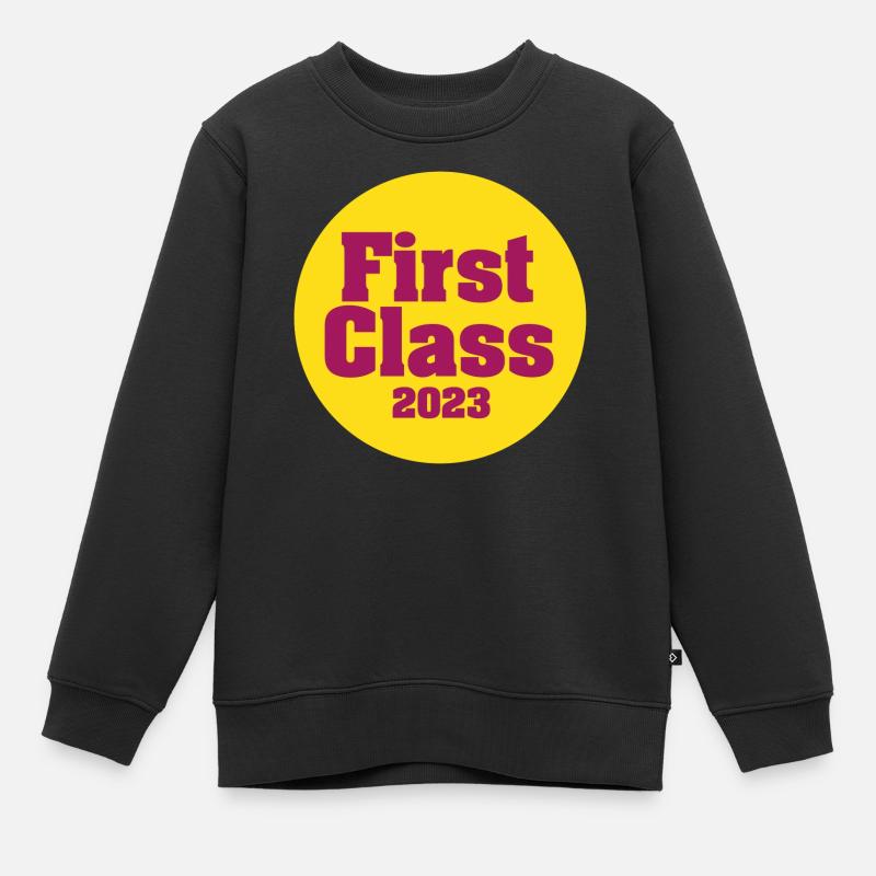 First Class 2023 - Kinder Premium Organic Sweatshirt - Schwarz