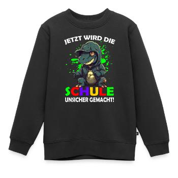 Erstklässler | Einschulung | Schulanfang - Kinder Premium Organic Sweatshirt - Schwarz - Vorne - AI Model Kid Female (0cm)