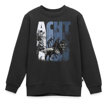 Dilophosaurus 8 Jahre Alt Dino 8. Geburtstag - Kinder Premium Organic Sweatshirt - Schwarz - Vorne - AI Model Kid Female (0cm)