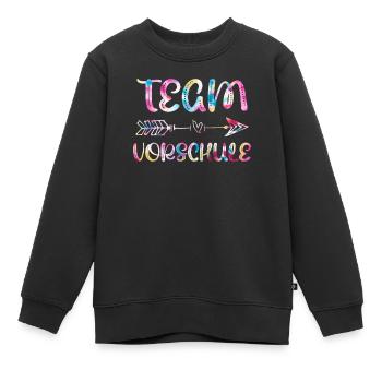 Vorschulkind Team Vorschule Einschulung - Kinder Premium Organic Sweatshirt - Schwarz - Vorne - AI Model Kid Female (0cm)