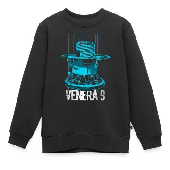 Venera 9 Venus Raumsonde - Kinder Premium Organic Sweatshirt - Schwarz - Vorne - AI Model Kid Female (0cm)
