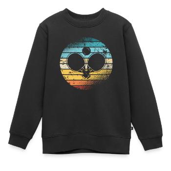 Ping-pong - Sweat Premium enfant bio - noir - Devant - AI Model Kid Female (0cm)