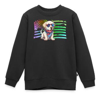Labrador - Kinder Premium Organic Sweatshirt - Schwarz - Vorne - AI Model Kid Female (0cm)