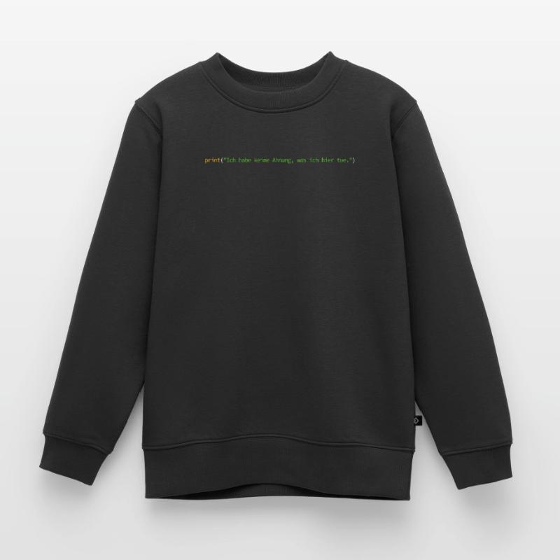 Programmierer Informatiker Nerd Softwareingenieur Kinder Premium Organic Sweatshirt