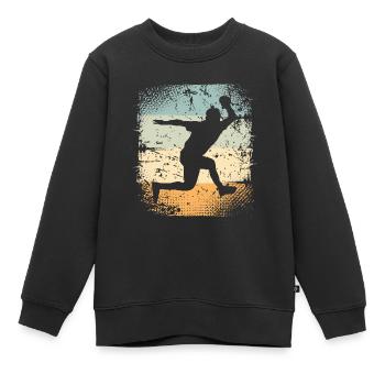 Tischtennis - Kinder Premium Organic Sweatshirt - Schwarz - Vorne - AI Model Kid Female (0cm)