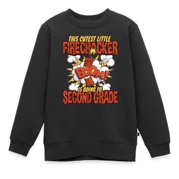 Süßeste Kinder Feuerwerk zweite Klasse - Kinder Premium Organic Sweatshirt - Schwarz - Vorne - AI Model Kid Female (0cm)