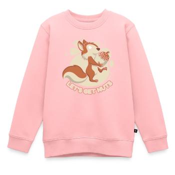 Let’s Get Nuts Écureuil Renard Écureuil Écureuil - Sweat Premium enfant bio - rose - Devant - AI Model Kid Female (0cm)