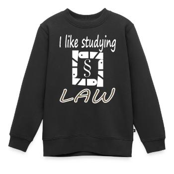 Faculté de droit Étudiant en droit Cadeau de la faculté de droit - Sweat Premium enfant bio - noir - Devant - AI Model Kid Female (0cm)