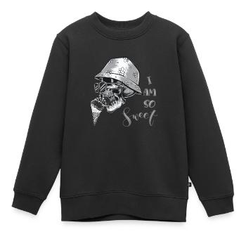 Niedlicher Totenkopf Cute Skull - Kinder Premium Organic Sweatshirt - Schwarz - Vorne - AI Model Kid Female (0cm)