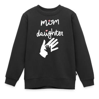 Mutter Tochter Muttertag feiern Mama Geschenkidee - Kinder Premium Organic Sweatshirt - Schwarz - Vorne - AI Model Kid Female (0cm)