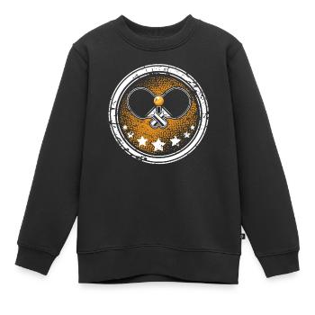 Ping-pong - Sweat Premium enfant bio - noir - Devant - AI Model Kid Female (0cm)