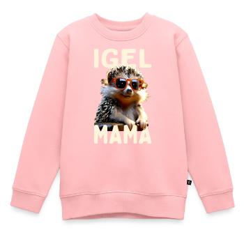 Igel Mama Mom Igelfrau Muttertag Igelmama Igel Mum - Kinder Premium Organic Sweatshirt - Rosa - Vorne - AI Model Kid Female (0cm)