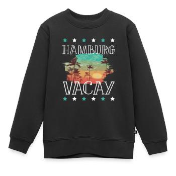 Hambourg Tourisme - Sweat Premium enfant bio - noir - Devant - AI Model Kid Female (0cm)