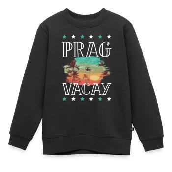 Prag Urlaub - Kinder Premium Organic Sweatshirt - Schwarz - Vorne - AI Model Kid Female (0cm)