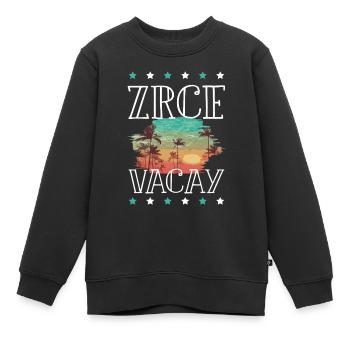 Tourisme Zrce - Sweat Premium enfant bio - noir - Devant - AI Model Kid Female (0cm)