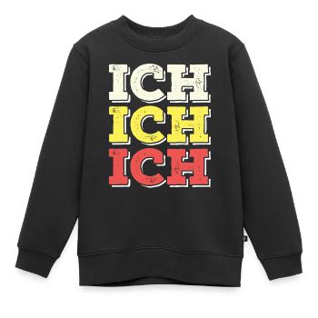 Lustige Sprüche für Egoisten Ich Ich Ich Der Beste - Kinder Premium Organic Sweatshirt - Schwarz - Vorne - AI Model Kid Female (0cm)
