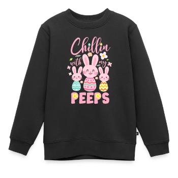 BUD Définition Nom personnalisé Drôle d’anniversaire - Sweat Premium enfant bio - noir - Devant - AI Model Kid Female (0cm)