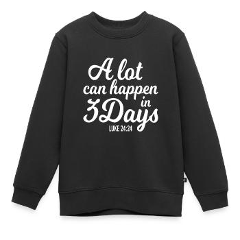Schwarze Geschichte ist amerikanische Geschichte - Kinder Premium Organic Sweatshirt - Schwarz - Vorne - AI Model Kid Female (0cm)