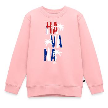 Havanna Kuba - Kinder Premium Organic Sweatshirt - Rosa - Vorne - AI Model Kid Female (0cm)
