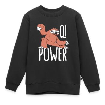 Tai Chi Qi Power Arts Martiaux Taiji Tai Chi Lover - Sweat Premium enfant bio - noir - Devant - AI Model Kid Female (0cm)
