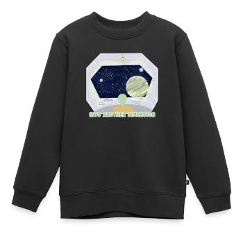Dans une autre dimension extraterrestre OVNI - Sweat Premium enfant bio - noir - Devant - AI Model Kid Female (0cm)