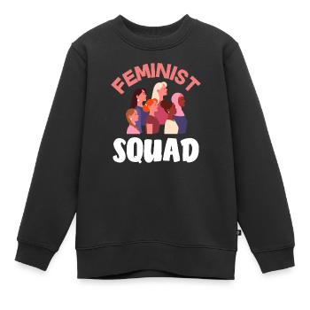 Feminismus Feministin - Kinder Premium Organic Sweatshirt - Schwarz - Vorne - AI Model Kid Female (0cm)
