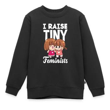 Feminismus Feministin - Kinder Premium Organic Sweatshirt - Schwarz - Vorne - AI Model Kid Female (0cm)