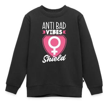 Feminismus Feministin - Kinder Premium Organic Sweatshirt - Schwarz - Vorne - AI Model Kid Female (0cm)