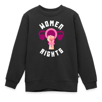 Feminismus Feministin - Kinder Premium Organic Sweatshirt - Schwarz - Vorne - AI Model Kid Female (0cm)