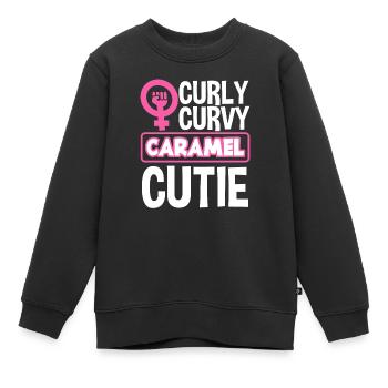 Feminismus Feministin - Kinder Premium Organic Sweatshirt - Schwarz - Vorne - AI Model Kid Female (0cm)