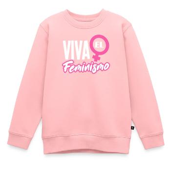Feminismus Feministin - Kinder Premium Organic Sweatshirt - Rosa - Vorne - AI Model Kid Female (0cm)