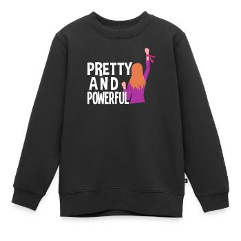 Feminismus Feministin - Kinder Premium Organic Sweatshirt - Schwarz - Vorne - AI Model Kid Female (0cm)