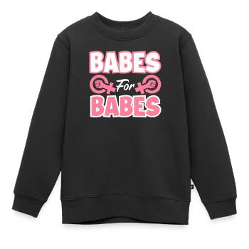 Feminismus Feministin - Kinder Premium Organic Sweatshirt - Schwarz - Vorne - AI Model Kid Female (0cm)