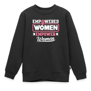 Feminismus Feministin - Kinder Premium Organic Sweatshirt - Schwarz - Vorne - AI Model Kid Female (0cm)