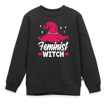 Feminismus Feministin - Kinder Premium Organic Sweatshirt - Schwarz - Vorne - AI Model Kid Female (0cm)