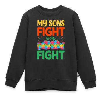 Autismus Autist - Kinder Premium Organic Sweatshirt - Schwarz - Vorne - AI Model Kid Female (0cm)