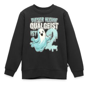 Dieser kleine Quälgeist ist 2 - zwei Jahre - 2. - Kinder Premium Organic Sweatshirt - Schwarz - Vorne - AI Model Kid Female (0cm)
