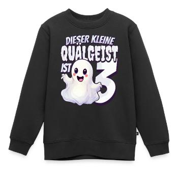 Dieser kleine Quälgeist ist 3 - drei Jahre - 3. - Kinder Premium Organic Sweatshirt - Schwarz - Vorne - AI Model Kid Female (0cm)