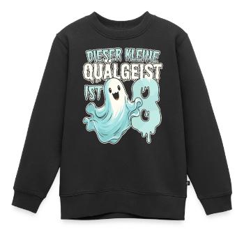 Dieser kleine Quälgeist ist 8 - acht Jahre - 8. - Kinder Premium Organic Sweatshirt - Schwarz - Vorne - AI Model Kid Female (0cm)