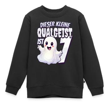 Dieser kleine Quälgeist ist 7 - sieben Jahre - 7. - Kinder Premium Organic Sweatshirt - Schwarz - Vorne - AI Model Kid Female (0cm)