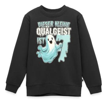 Dieser kleine Quälgeist ist 7 - sieben Jahre - 7. - Kinder Premium Organic Sweatshirt - Schwarz - Vorne - AI Model Kid Female (0cm)