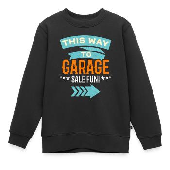 Les ventes de garage de cette façon au marché aux puces de la vente de garage - Sweat Premium enfant bio - noir - Devant - AI Model Kid Female (0cm)