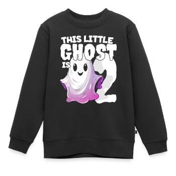 Dieser kleine Quälgeist ist 2 - zwei Jahre - 2. - Kinder Premium Organic Sweatshirt - Schwarz - Vorne - AI Model Kid Female (0cm)