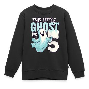 Dieser kleine Quälgeist ist 5 - fünf Jahre - 5. - Kinder Premium Organic Sweatshirt - Schwarz - Vorne - AI Model Kid Female (0cm)