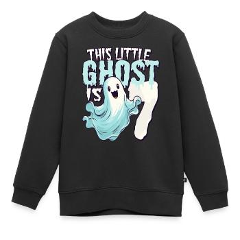Dieser kleine Quälgeist ist 7 - sieben Jahre - 7. - Kinder Premium Organic Sweatshirt - Schwarz - Vorne - AI Model Kid Female (0cm)